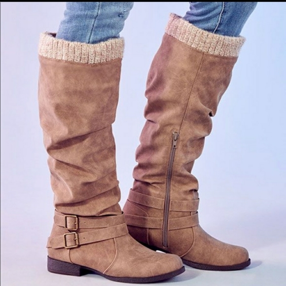 sweater cuff boots